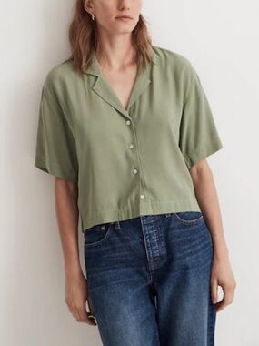 Madewell Button-Front Resort Shirt Sz M